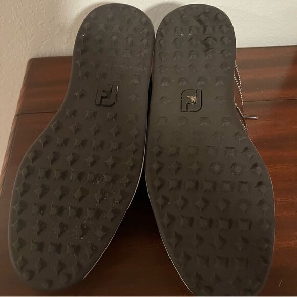 FootJoy Contour Casual Golf Shoe. White and Brown. Size 11.5. Good Condition! - Picture 7 of 12